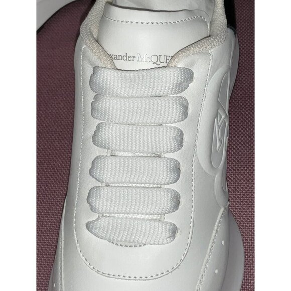 Alexander McQueen Sprint Runner Sneakers in White & Black 38 New with Box Womens - Picture 12 of 16